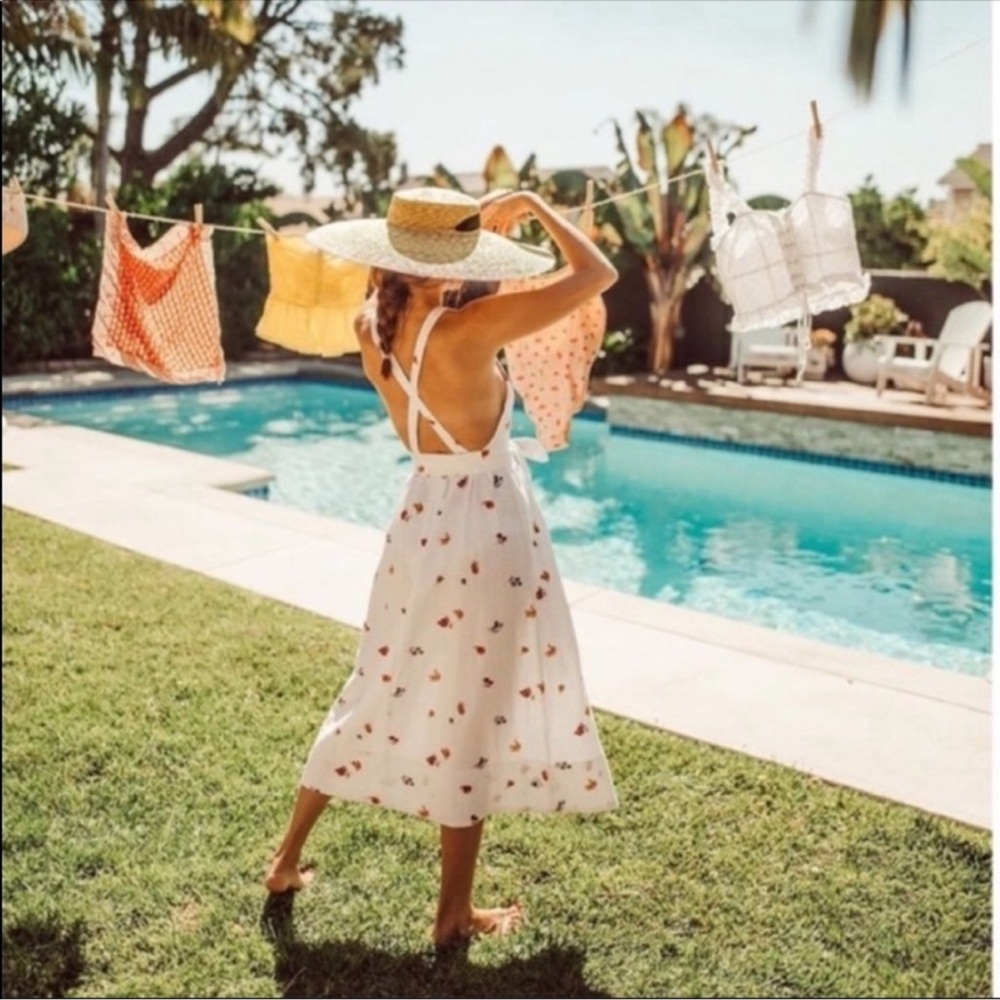 ⭐️Reformation Cruise Dress Fruit Loops Midi Maxi Linen Summer Dress⭐️ - Picture 3 of 13